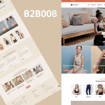 时尚内衣泳装产品营销模板|B2B外贸网站模板