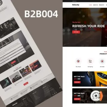 汽车零配件产品营销模板|B2B企业独立站