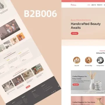 B2B|花瓶瓷器陶艺产品营销模板|WP企业模板