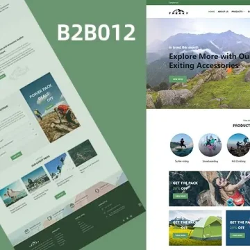 B2B官网建设|户外运动产品营销网站模板|WP 展示网站