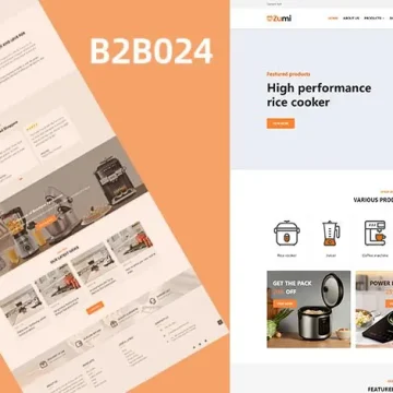 B2B|厨具小家电产品营销模板|B2B网站模板
