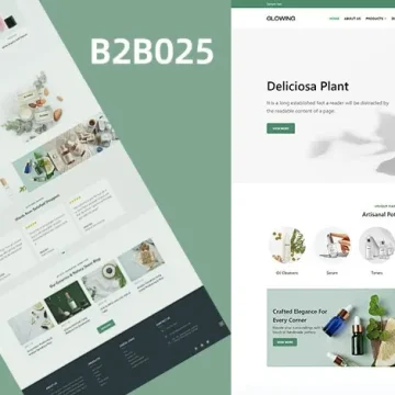 B2B|美容护肤用品营销模板|企业官网模板