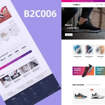 品牌运动鞋商城模板|B2C外贸独立站|WordPress模板