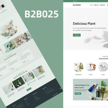 美容护肤用品营销模板|企业官网模板