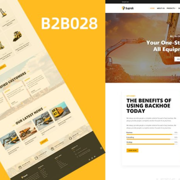 建筑重工机械产品营销模板|WP网站主题