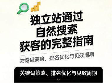 独立站通过自然搜索获客的完整指南：关键词策略、排名优化与见效周期