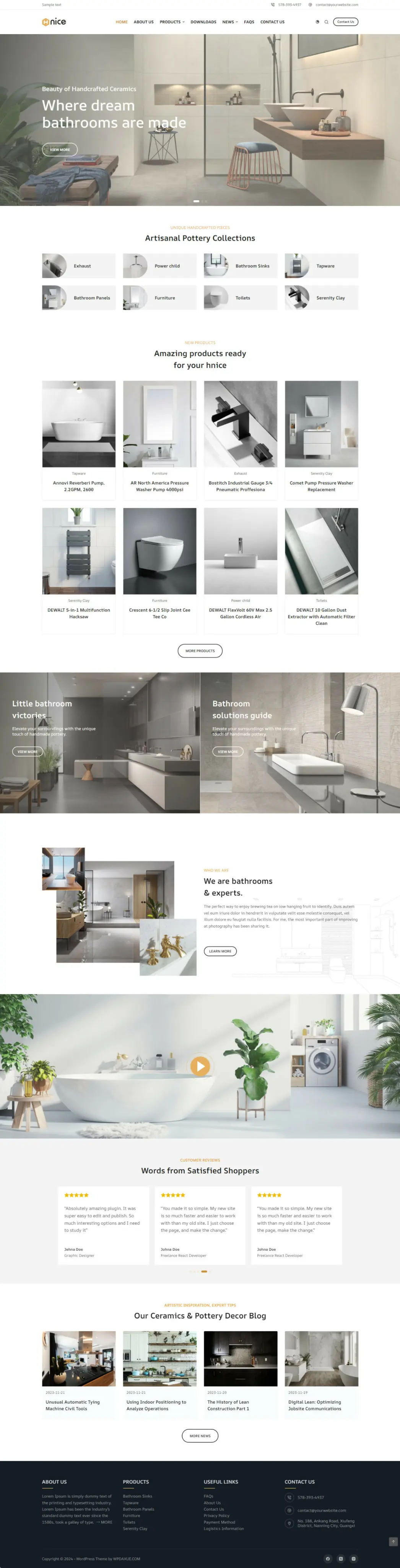 B2B展示型网站|瓷砖厨卫装饰产品营销网站 B2B007